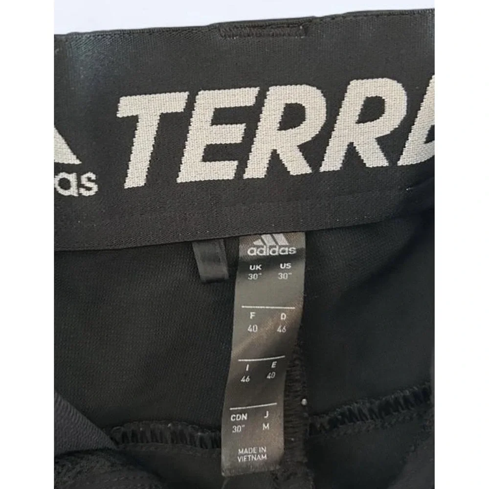 Adidas Terrex Pants Mens L (30x32)  Black Zupahike Utility Cargo Hiking Stretch